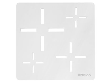 GELCO Čtvercová krytka sifonu, bílá KSM107W