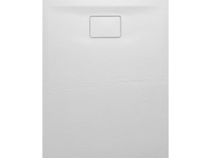 ACORA vanička z litého mramoru, obdélník 100x80x3,5cm, bílá, dekor kámen