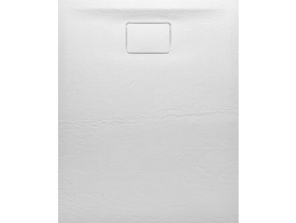 ACORA vanička z litého mramoru, obdélník 120x80x3,5cm, bílá, dekor kámen