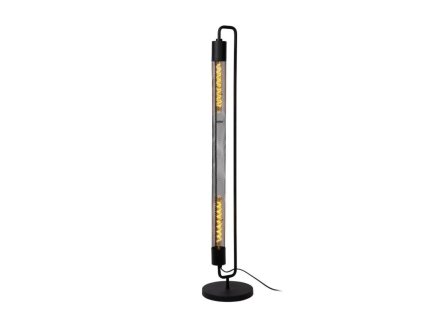 CALIXT Stojací Lampa 2x E27/25W Černá