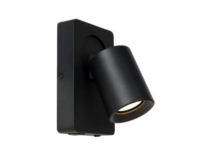 Lucide NIGEL nástěnné bodové svítidlo 1xGU10/5W + USB černá