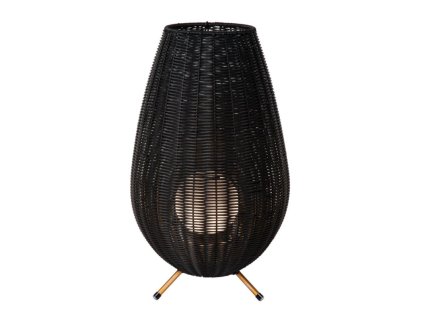 Lucide COLIN IP44 venkovní nabíjecí stolní lampa - baterie - LED Ø 30 cm 1x3W 3000K  IP44 černá