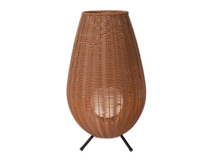 Lucide COLIN IP44 venkovní nabíjecí stolní lampa - baterie - LED Ø 30cm 1x3W 3000K  IP44 světlé dřevo