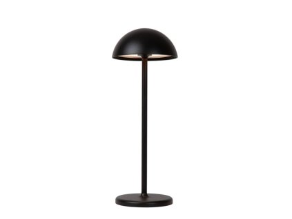 Lucide JOY venkovní dobíjecí stolní lampa ø 12 cm 1x1,5W 3000K IP54 černá