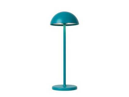 Lucide JOY venkovní dobíjecí stolní lampa ø 12 cm 1x1,5W 3000K IP54 tyrkysová