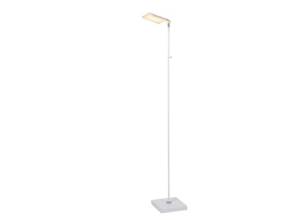 Stojací LED stmívatelná lampa Lucide AARON - 1x10W 2700K - bílá