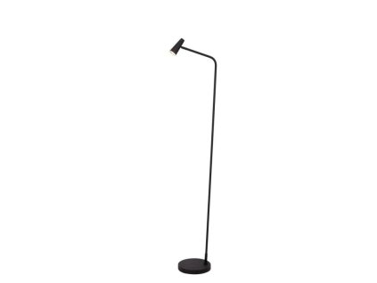 Lucide STIRLING - Dobíjecí stojací lampa - Baterie - LED stmívatelné - 1x3W 2700K - 3 kroky stmívání - Černá