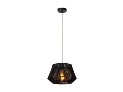 Lucide JESSICA - Závěsné světlo - Ø 30 cm - 1xE27 - Černá