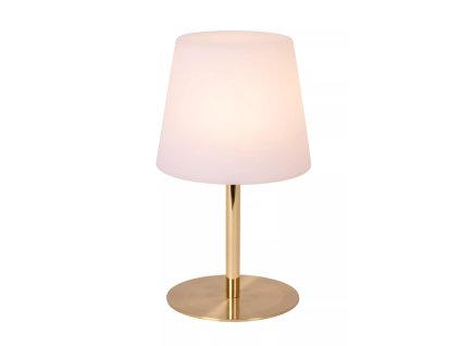 Lucide TYON - Nabíjecí stolní lampa Vnitřní/Venkovní - baterie - Ø 15 cm - LED stm. - IP65 - zlatá / Mosaz