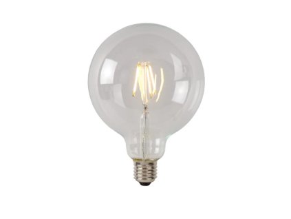 Lucide G125 Třída B - Žárovka s vláknem - Ø 12,5 cm - LED stmívatelná. - E27 - 1x7W 2700K - Transparent