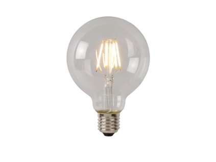 Lucide G80 Třída B - Žárovka s vláknem - Ø 8 cm - LED stmívatelná. - E27 - 1x7W 2700K - Transparent