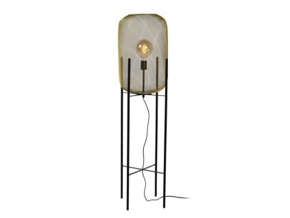 Lucide MESH - stojací lampa - 45785/01/02 - Ø 35 cm - E27 černá/zlatá