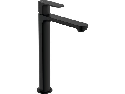 Hansgrohe Vysoká umyvadlová baterie Hansgrohe Rebris S s výpustí matná černá 72590670