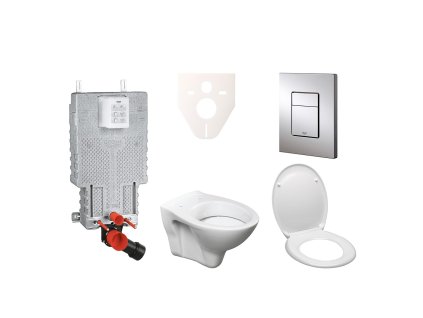 Grohe Cenově zvýhodněný závěsný WC set GROHE k zazdění + WC S-Line S-line Pro 38643SET-KD