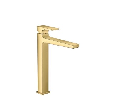 Hansgrohe Vysoká umyvadlová baterie Hansgrohe Metropol s clic-clacem leštěný vzhled zlata 32512990