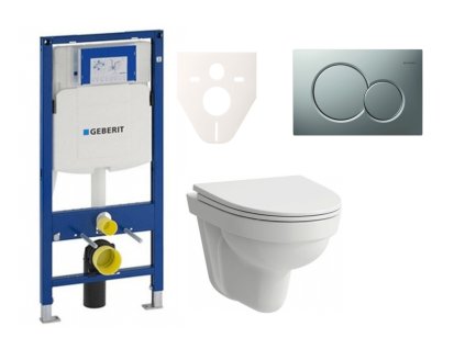 Laufen Cenově zvýhodněný závěsný WC set Geberit do lehkých stěn / předstěnová montáž+ WC Laufen Laufen Pro Nordic SIKOGES3H3