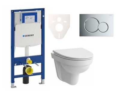 Laufen Cenově zvýhodněný závěsný WC set Geberit do lehkých stěn / předstěnová montáž+ WC Laufen Laufen Pro Nordic SIKOGES3H2