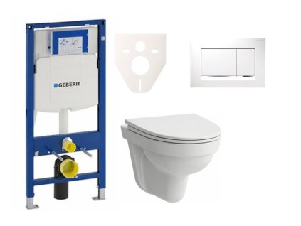 Laufen Cenově zvýhodněný závěsný WC set Geberit do lehkých stěn / předstěnová montáž+ WC Laufen Laufen Pro Nordic SIKOGES3H5