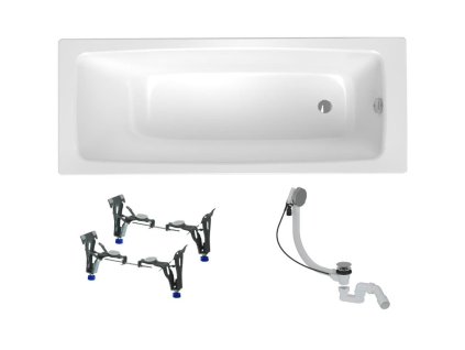Swiss Aqua Technologies Obdélníková vana SAT Feel 150x70 cm smaltovaná ocel levá i pravá SATBVFEEL1507