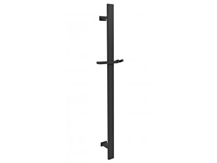 Sapho Sprchová tyč, posuvný držák, hranatá, 700 mm, černá mat SC415