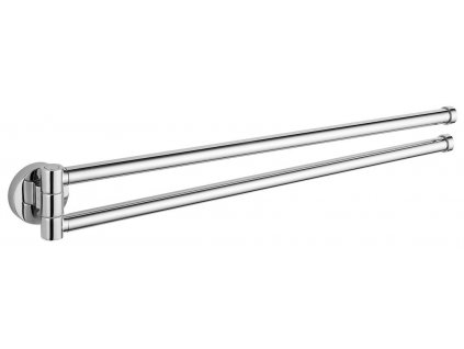 Aqualine SAMBA dvojitý držák ručníků otočný 450mm, chrom SB121