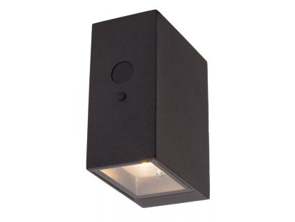 lucide bolton nastenne svitidlo vnitrnivenkovni led stmivatelne 1x1w ip54 senzor dennoc cerna