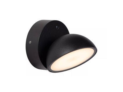 lucide finn nastenne svitidlo vnitrnivenkovni led ip54 senzor dennoc cerna