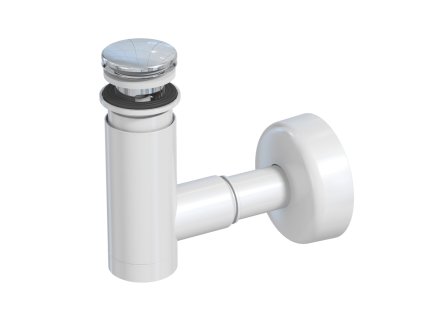 Prevex Prevex bílý plastový sifon s click-clackem 1512404