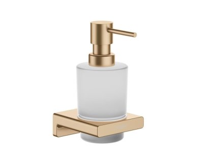 Hansgrohe Dávkovač mýdla Hansgrohe AddStoris s držákem kartáčovaný bronz 41745140