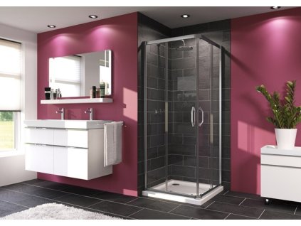 Huppe Sprchový kout čtverec 80x80 cm Hüppe Next 140102.069.322