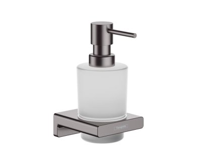 Hansgrohe Dávkovač mýdla Hansgrohe AddStoris s držákem kartáčovaný černý chrom 41745340