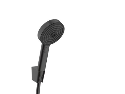 Hansgrohe Sprchová hlavice s hadicí Hansgrohe Pulsify Select na stěnu matná černá 24302670