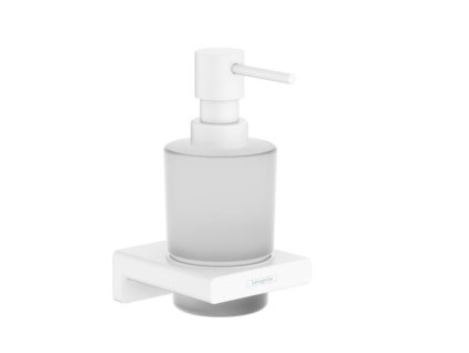 Hansgrohe Dávkovač mýdla Hansgrohe AddStoris s držákem matná bílá 41745700