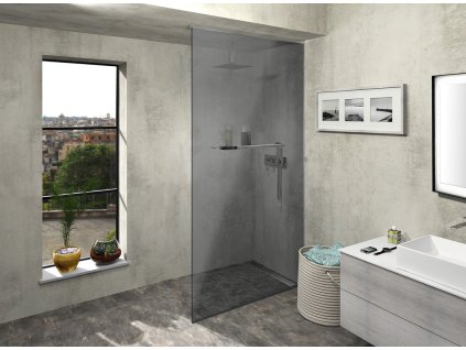 ARCHITEX LINE sada pro uchycení skla, podlaha-stěna-strop, max. š. 1600 mm, leštěný hliník