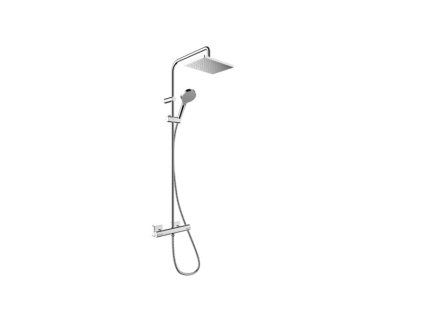 Hansgrohe Sprchový systém Hansgrohe Vernis Shape na stěnu s termostatickou baterií chrom 26286000