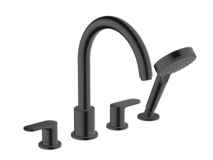 Hansgrohe Vanová baterie Hansgrohe Vernis Blend se sprchovým setem černý mat 71456670