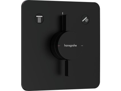 Hansgrohe Sprchová a vanová baterie Hansgrohe DuoTurn Q bez podomítkového tělesa matná černá 75414670