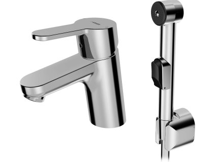 Hansa Umyvadlová baterie Hansa Primo s bidetovou sprškou chrom 49462203