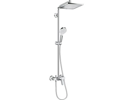 Hansgrohe Sprchový systém Hansgrohe Crometta E na stěnu s pákovou baterií chrom 27284000