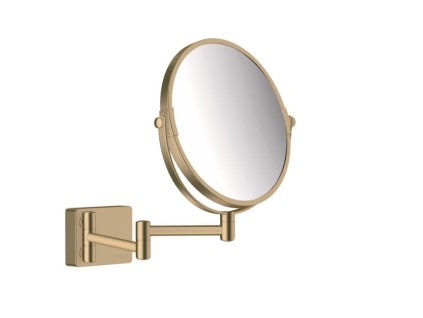 Hansgrohe Kosmetické zrcátko Hansgrohe AddStoris sklopné kartáčovaný bronz 41791140
