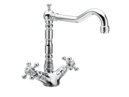 Sapho ANTEA stojánková dřezová baterie s retro hubicí, chrom 3121