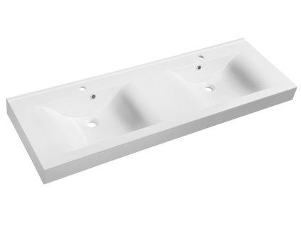 Sapho FLAVIA dvojumyvadlo, litý mramor, 150x50cm, bílá 68154