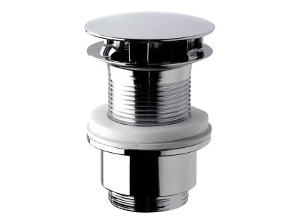 Omp Tea Umyvadlová výpust 5/4“, neuzavíratelná, velká zátka, 30-45mm, chrom 147.555.5