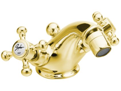 Sapho ANTEA stojánková bidetová baterie s výpustí, zlato 3185