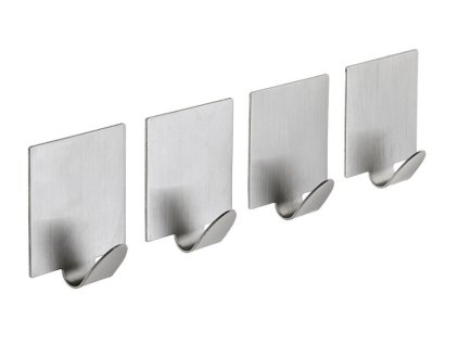 Sapho Samolepící háček, sada 4 ks, nerez mat 33209