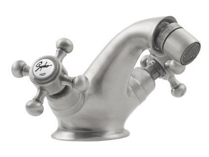 Sapho ANTEA stojánková bidetová baterie s výpustí, nikl 3188