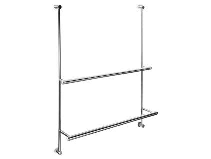 Sapho Závěsný držák ručníků na sprchovou zástěnu 600x730x125mm, chrom 1301-09