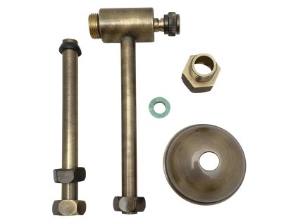 Kerasan Připojovací sada k horní nádržce Retro, Waldorf, bronz 757293