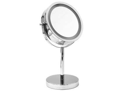 Ridder DAISY kosmetické zrcátko na postavení LED, Ø 150mm, oboustranné, chrom 03111000