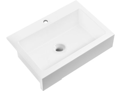 Sapho ARYA keramický dřez s otvorem pro baterii 86x62 cm, bílá 50186